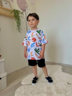 Erkek Çocuk Renkli Desenli...