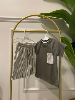 Yeşil Cep Detaylı Erkek...