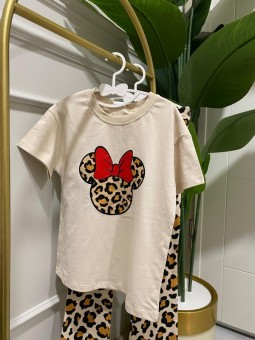 Mickey Mouse Leopar Desenli...