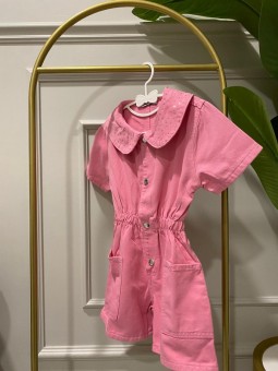 Kız Çocuk Pembe Tulum |...