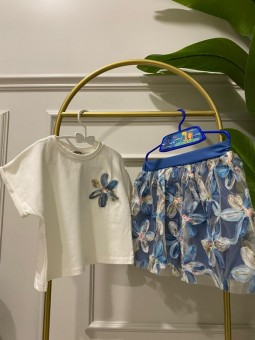 Çiçek Desenli Yazlık Kız...