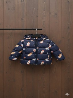 🌌 Roket Desenli Çocuk Montu...