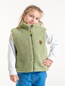 Yeşil Pofuduk Peluş Yelek...