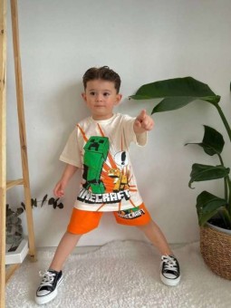 Minecraft Figürlü Şort...